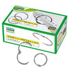 Scatola 100 Anelli In Metallo 28Mm X Rilegatura