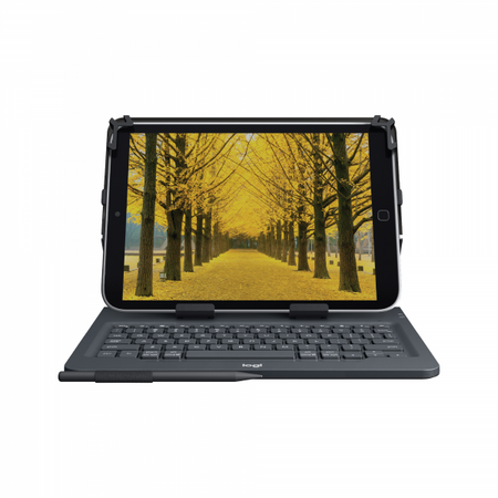 Logitech 920-008341 tastiera per dispositivo mobile QWERTY Inglese UK Bluetooth Nero (Logitech Universal - Keyboard and folio case - wireless - Bluetooth 3.0 - QWERTY - UK) - Versione UK