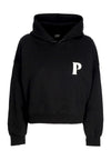 PROPAGANDA Felpa Cappuccio Corta Donna W Pyromantics Croptop Hoodie Black da donna