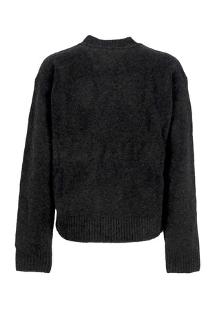 Tommy Hilfiger Maglione Donna W Melange Flag Sweater Black Melange da donna