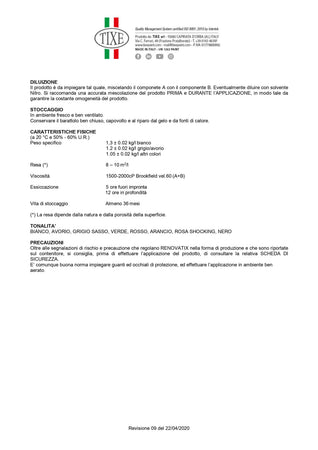 Tixe Renovatix 750ml smalto bicomponente bianco cemamizzante per ceramiche e sanitari