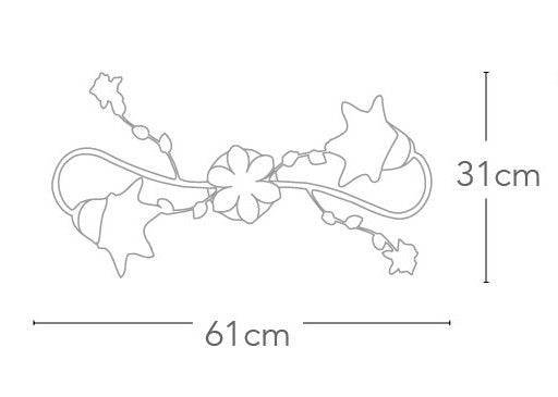 Plafoniera elegante Bianca Rose Rosse Metallo Vetro Lampada Classica E14