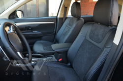 Coprisedili Su Misura Per Mitsubishi Outlander 3 (2012-2015), Leather Style