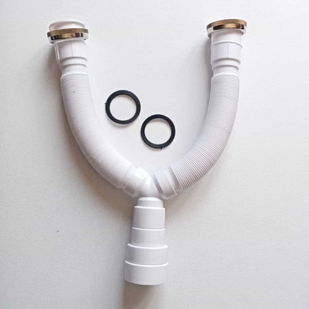 Tubo scarico flessibile jolly magic flex attacco doppio da 1"+1/2