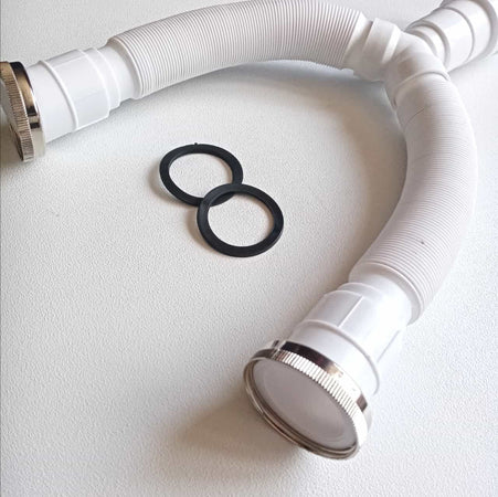 Tubo scarico flessibile jolly magic flex attacco doppio da 1"+1/2