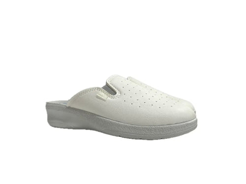 INBLU Ciabatta chiusa con elastici donna bianca