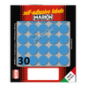 Etichetta Adesiva Blu Tonda D22Mm (10Fogli X 30Etichette Markin