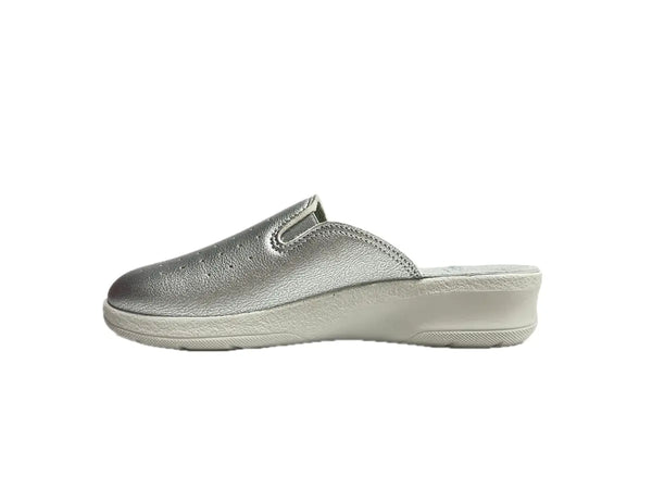 INBLU Ciabatta chiusa con elastici donna argento