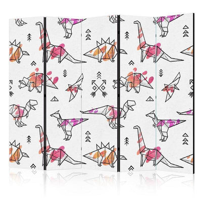 Paravento Origami Dinosaurs II [divisori da interno]