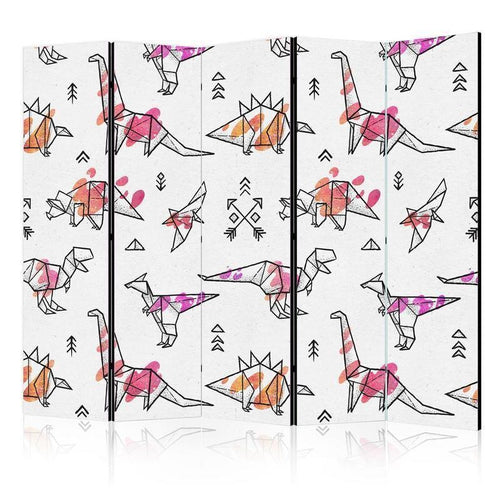 Paravento Origami Dinosaurs II [divisori da interno]