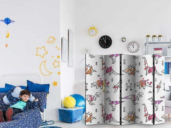 Paravento Origami Dinosaurs II [divisori da interno]