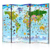 Paravento World Map for Kids II [divisori da interno]