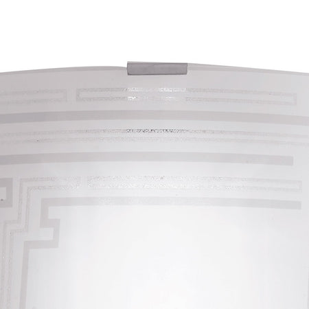 I-CONCEPT/PL50 - Plafoniera Vetro Quadrata Decoro Glitterato Lampada Moderna Interni E27