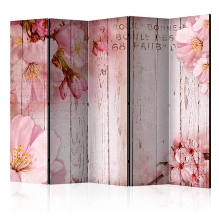 Paravento Pink apple blossoms II [Room Dividers]