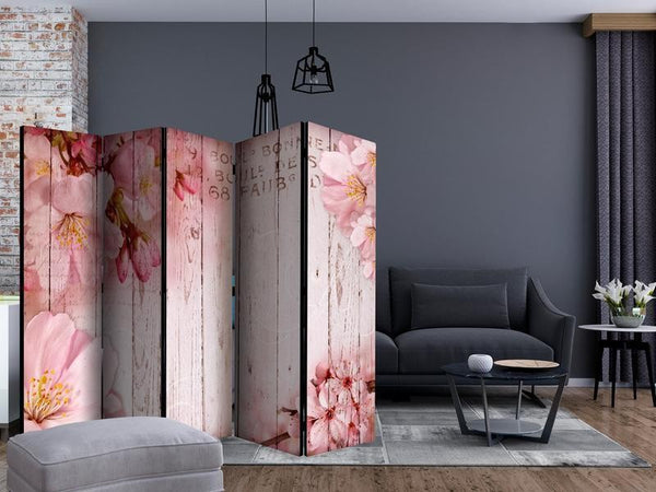 Paravento Pink apple blossoms II [Room Dividers]