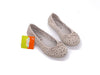 GRUNLAND Ballerina bambina beige forellata
