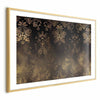 Poster - Dark Baroque Patterns with Golden Accents