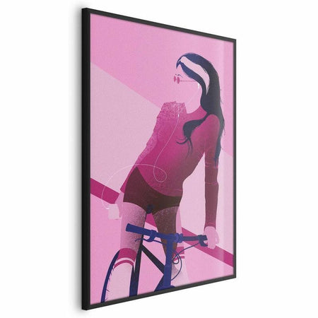 Poster - Woman on a Bicycle