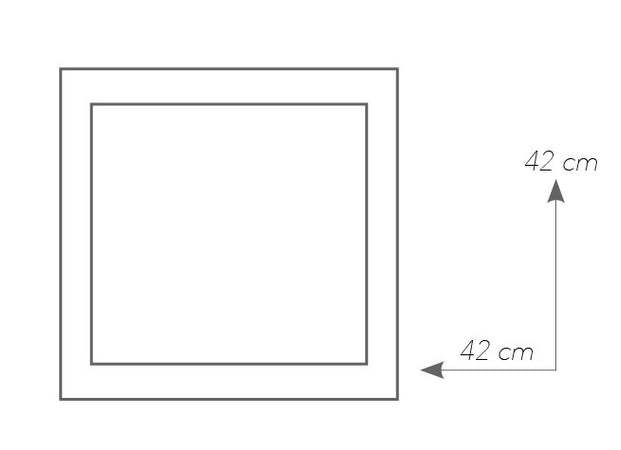 Plafoniera Decoro Linee Quadrato Vetro Lampada Moderna Led 24 watt Luce Naturale