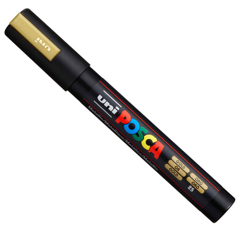 Marcatore Uni Posca Pc5M P.Media 1,8-2,5Mm Oro Uni Mitsubishi