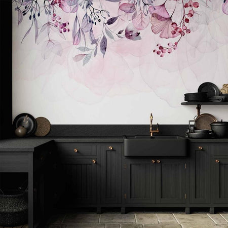 Fotomurale Foggy Nature Pink