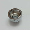 Prolunga ridotta F 3/4'' x M 1/2'' sede piana in ottone cromato