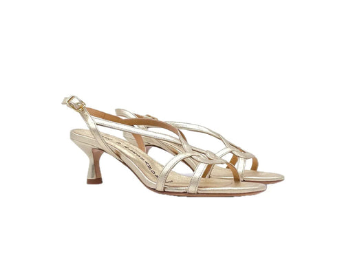 ENZO D'ALESSANDRO sandalo donna SR840 berg wash platino tacco 50