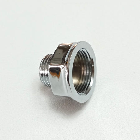 Prolunga ridotta F 1/2'' x M 3/8'' sede piana in ottone cromato