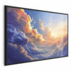 Poster - Sunset Over a Cloudy Sea: A Wonderful Symphony of Colors