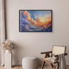 Poster - Sunset Over a Cloudy Sea: A Wonderful Symphony of Colors