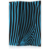 Paravento Zebra pattern (turquoise) [divisori da interno]