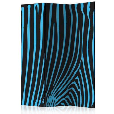 Paravento Zebra pattern (turquoise) [divisori da interno]