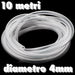Tubo Acrilico 4mmx10mt Flessibile Aereatori Acqua Acquario Pompa Filtro Liquidi