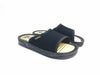 SANIFLEX Ciabatta mare uomo fascia nera sottopiede in legno