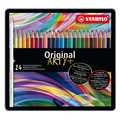 Astuccio Metallo 24 Pastelli Stabilo Original 8774