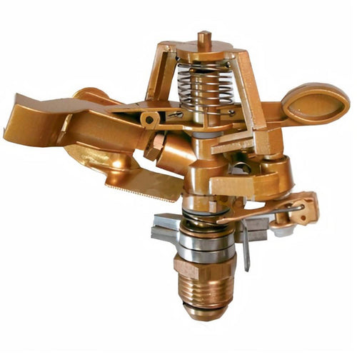 Irrigatore metallico a settore variabile da 1/2 per irrigazione e giardino con fermo in metallo