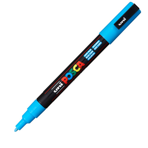 Marcatore Uni Posca Pc3M P.Fine 0,9-1,3Mm Azzurro Uni Mitsubishi