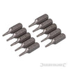Punte in acciaio cromo vanadio con codolo esagonale 1/4 a taglio - PH - PZ - esagonale - T Silverline