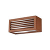 Applique alluminio Gea Led GARO GES312 LED IP54 lampada parete classico ruggine esterno E27