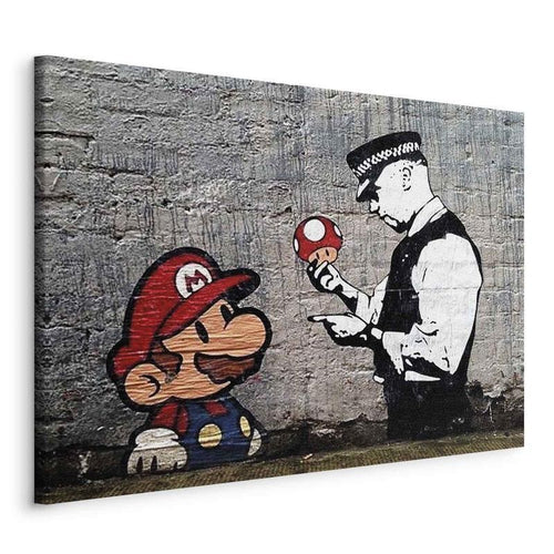 Quadro Mario and Cop by Banksy
