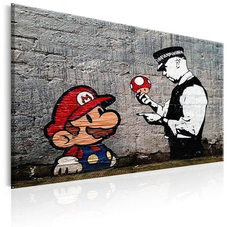 Quadro Mario and Cop by Banksy