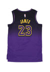 NIKE NBA Canotta Basket Uomo Nba City Edition 2024/25 Dri-fit Swingman Jersey No 23 Lebron James Loslak Field Purple da uomo
