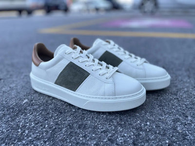 WOOLRICH Sneakers Uomo in Pelle Panna Verde