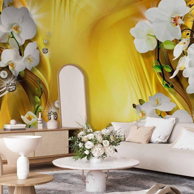 Fotomurale Orchid in Gold