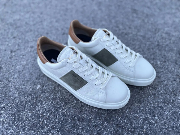 WOOLRICH Sneakers Uomo in Pelle Panna Verde