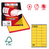 Etichetta Adesiva C/500 Giallo 100Fg A4 70X36Mm (24Et/Fg Markin
