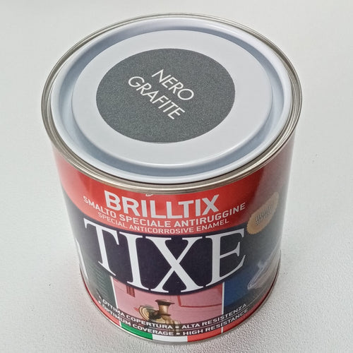 Brilltix 750ml smalto micaceo base solvente colore nero grafite diretto su ruggine