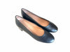 comfort Décolleté in pelle nera tacco 30 punta tonda C3I5465