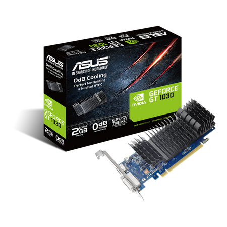 ASUS VGA GEFORCE GT 1030, GT1030-SL-2G-BRK, 2GB GDRR5, DVI/HDMI, 90YV0AT0-M0NA00