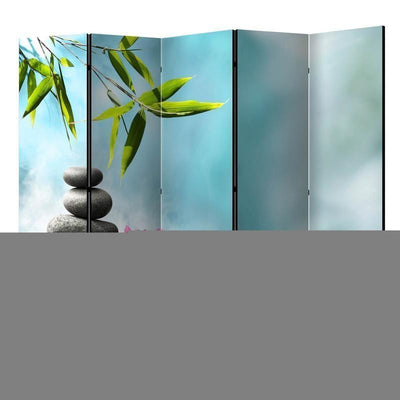 Paravento Water Lily and Zen Stones II [divisori da interno]